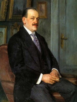«Автопортрет» (1915), Н.П. Богданов-Бельский «Автопортрет» (1915), Н.П. Богданов-Бельский