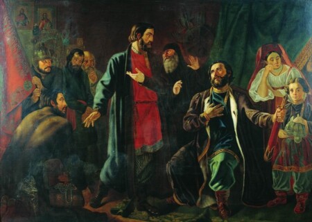 «Минин и Пожарский», 1850. Художник: Тыранов А.В. «Минин и Пожарский», 1850. Художник: Тыранов А.В.