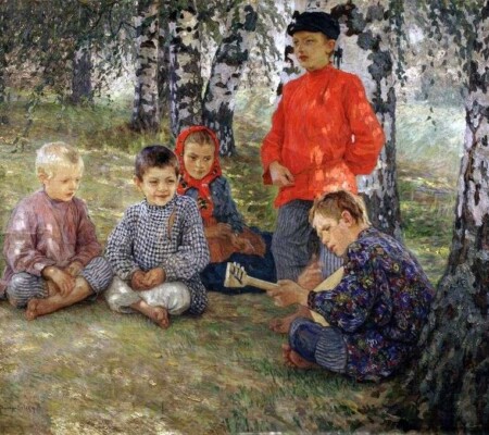 «Виртуоз», 1891. Художник: Богданов-Бельский Н.П. «Виртуоз», 1891. Художник: Богданов-Бельский Н.П.